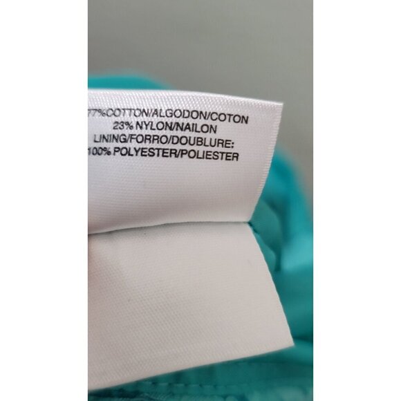 NIne West Sleeveless Aqua Textured Fit & Flare Dress With Pleated Detail - 14 - Picture 10 of 11